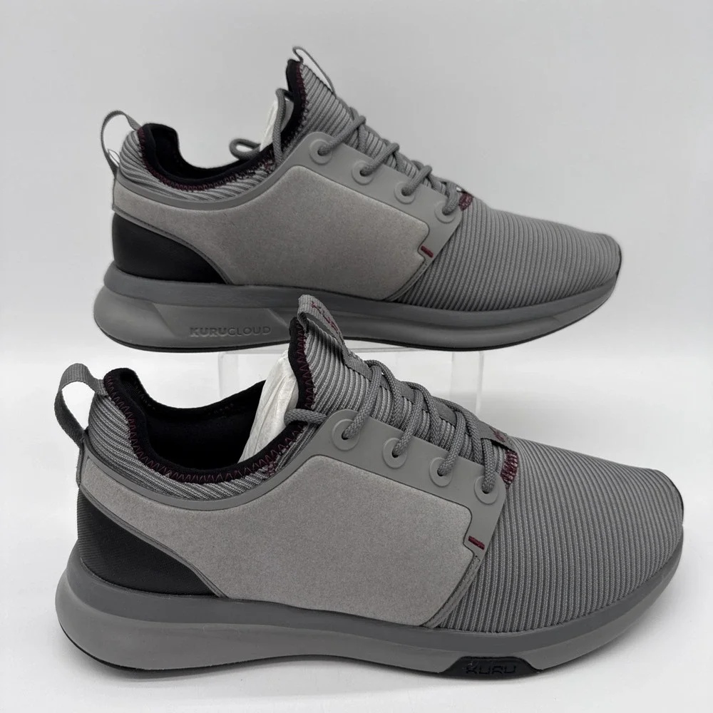 Kuru Atom Men's Size 11 Storm Gray Black Athletic Walking Comfort‎ Shoes NWB!